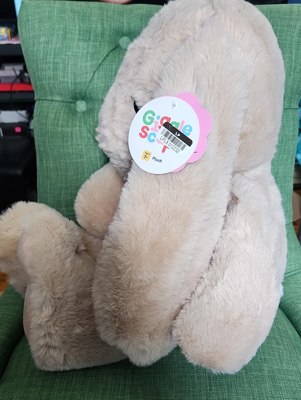 Gigglescape Oversized Plush Beige Bunny Stuffed Animal - Soft Kids Toy - Picture 4 of 7